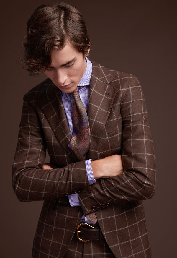 Paul Stuart Paisley Silk Tie, image 4