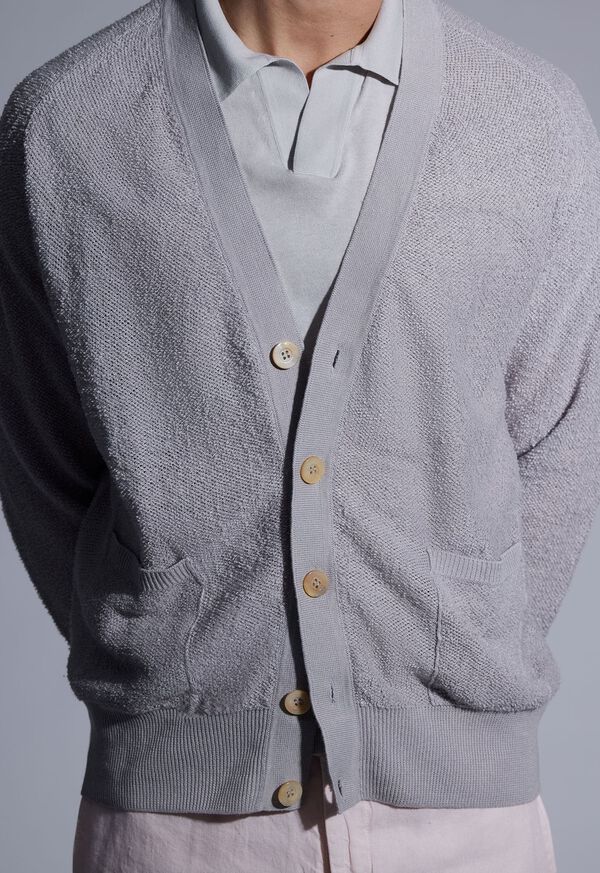 Paul Stuart Linen & Cotton Terry Cardigan, image 4