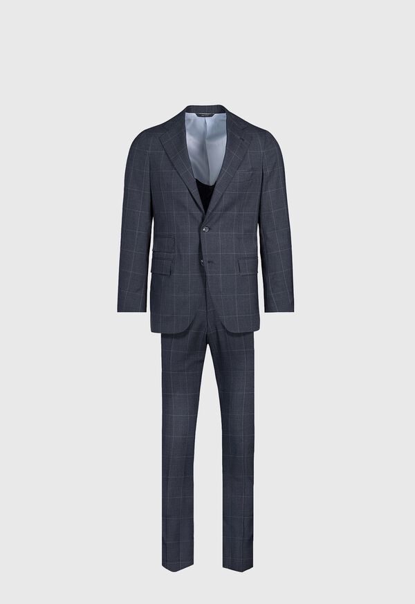 Paul Stuart All Year Wool Windowpane Suit, image 1