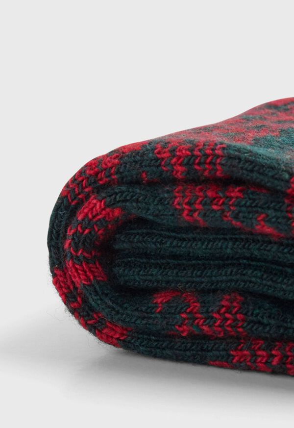 Paul Stuart Reindeer and Chalet Motif Sock, image 2