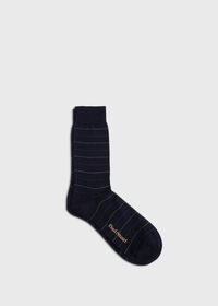 Paul Stuart Cotton Horizontal Stripe Sock, thumbnail 1