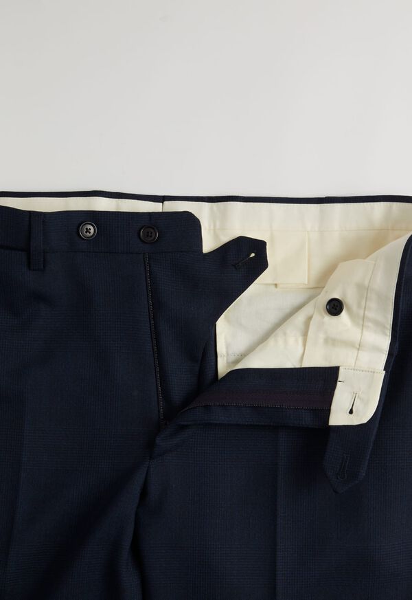 Paul Stuart Navy Plaid Wool Soft Shoulder Suit, image 6