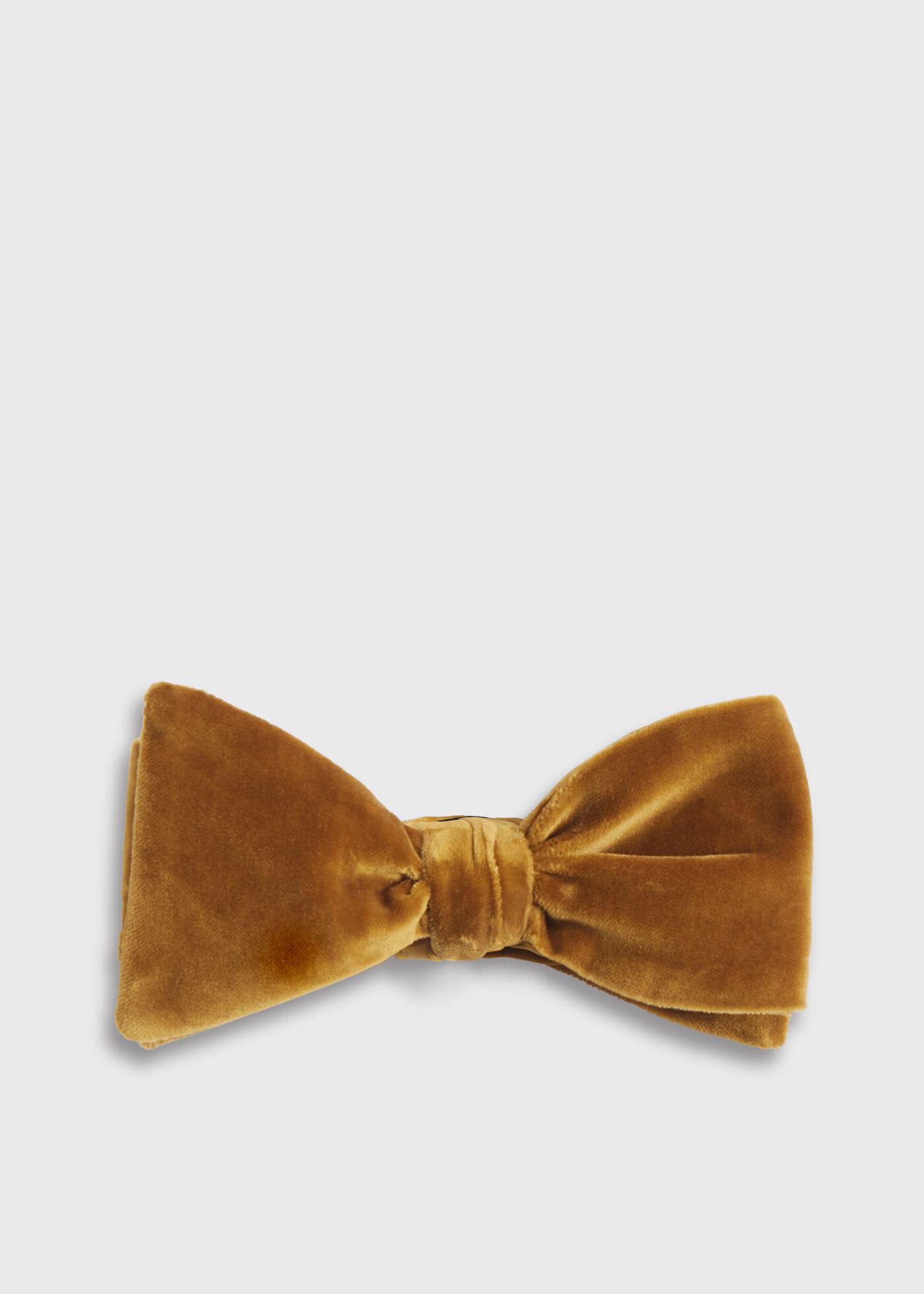 Blunt Edge Velvet Bow Tie