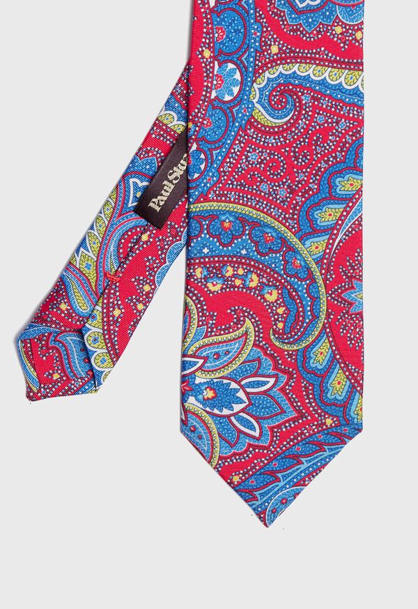Paul Stuart Bright Paisley Silk Tie, image 1