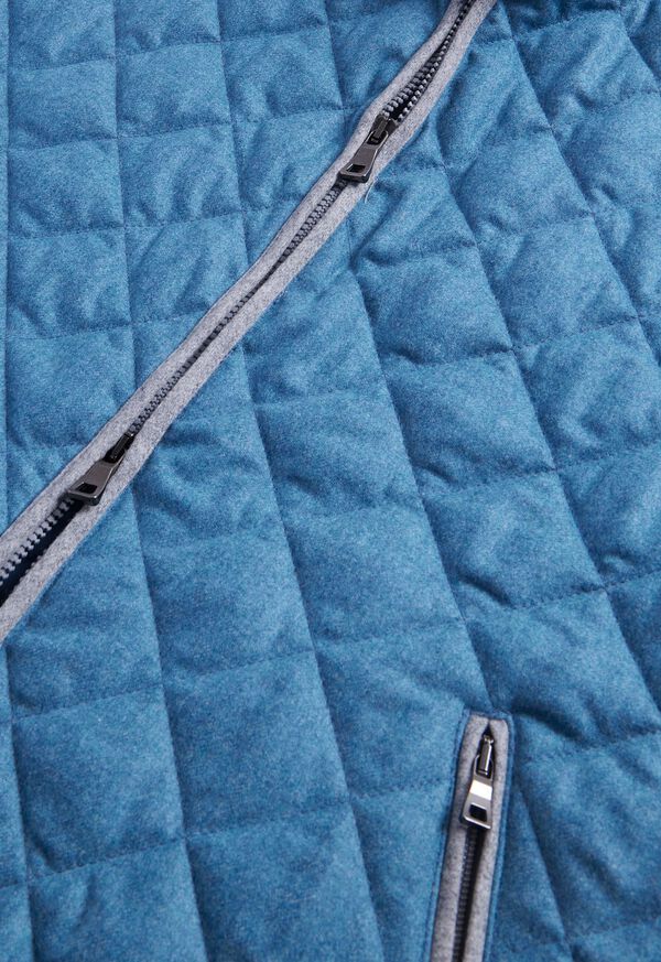 Quilted Wool Flannel Vest