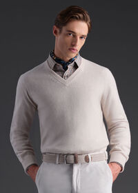 Paul Stuart Classic Cashmere V-Neck Sweater, thumbnail 2