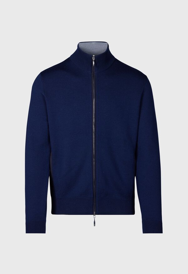 Paul Stuart Wool Jersey Blouson Jacket, image 1