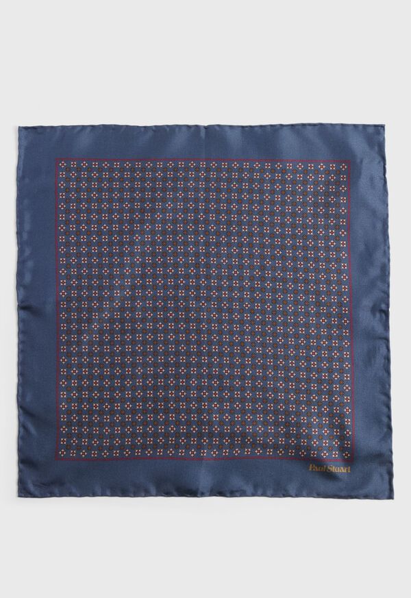 Paul Stuart Silk Floral Medallion Pocket Square, image 2
