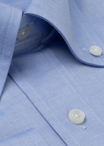Paul Stuart Blue Sea Island Cotton Dress Shirt