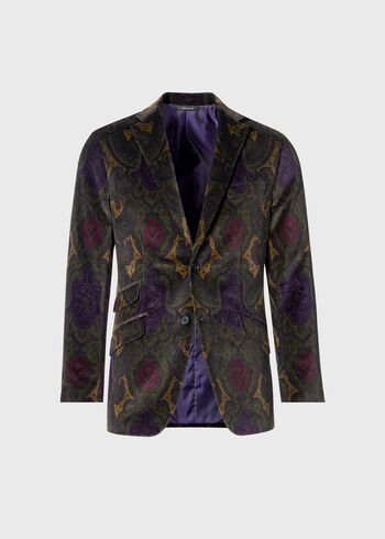 Paul Stuart Printed Cotton Paisley Jacket