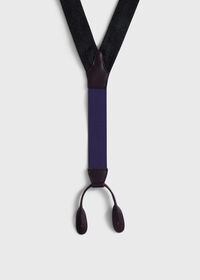 Paul Stuart Contrast Leather Trim Suspenders, thumbnail 3