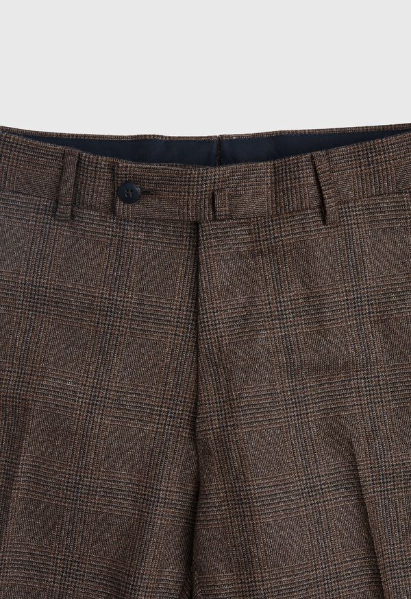 Paul Stuart Paul Fit Brown Plaid Wool Suit, image 7