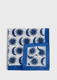 Paul Stuart Cotton & Silk Printed Sun & Moon Bandana, thumbnail 1