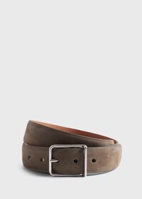 Paul Stuart Suede Belt with Nickel Buckle, thumbnail 1