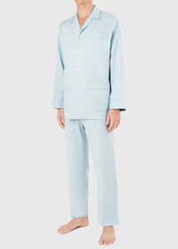 Paul Stuart Light Blue Houndstooth Pajama, thumbnail 1