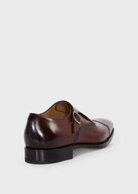 Paul Stuart Sean Leather Cap Toe Monk Strap, thumbnail 3