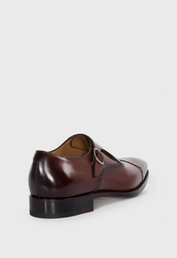Paul Stuart Sean Leather Cap Toe Monk Strap, image 3