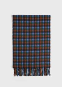 Paul Stuart Shepherd Check Scarf, thumbnail 2