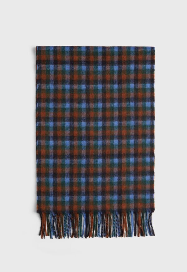 Paul Stuart Shepherd Check Scarf, image 2