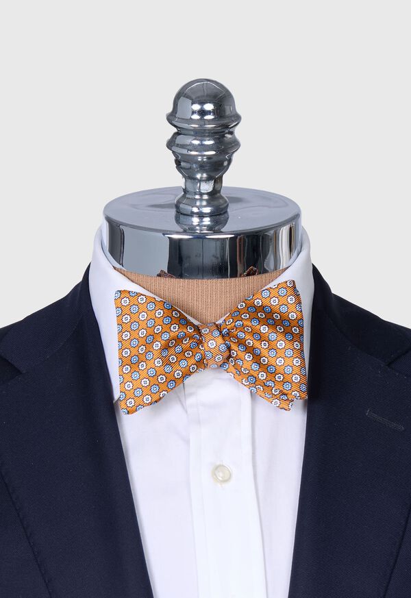 Paul Stuart Printed Silk Small Floral Bow Tie, image 2