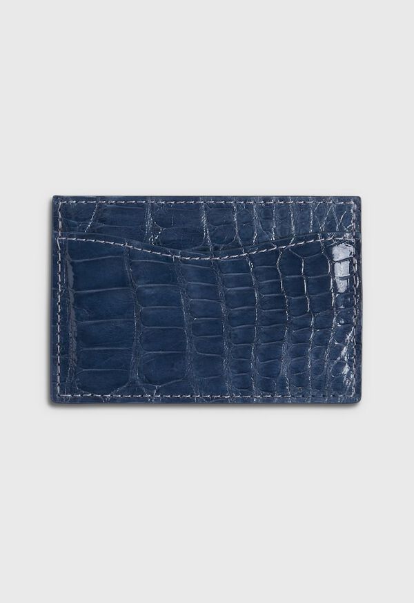 Paul Stuart Glazed Alligator Flat Card Case, image 1