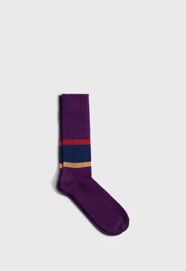 Paul Stuart Wool Colorblock Boot Sock, image 1