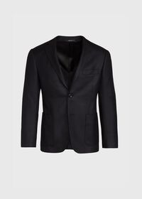 Paul Stuart Solid Black Cashmere Sport Jacket, thumbnail 1