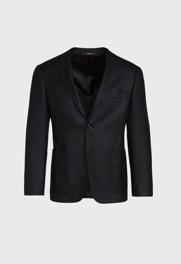 Paul Stuart Solid Black Cashmere Sport Jacket, image 1