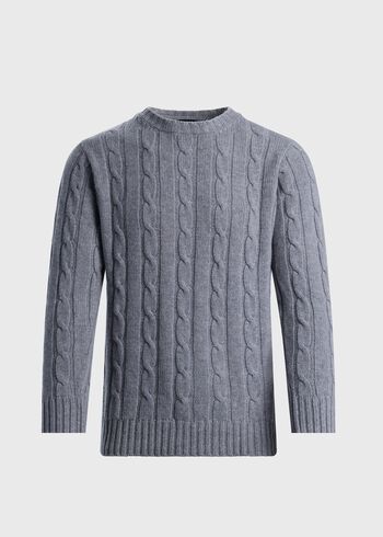 Paul Stuart Cashmere Cable Crewneck