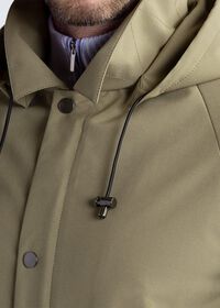 Paul Stuart Snap Front Hooded Raincoat, thumbnail 3