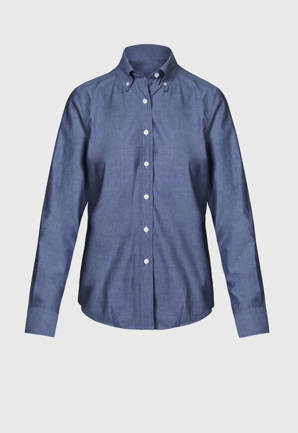 Paul Stuart Denim Button Through Blouse, image 1
