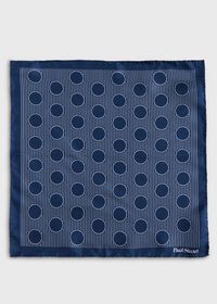 Paul Stuart Printed Silk Large Dot Pocket Square, thumbnail 2