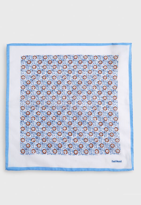 Paul Stuart Linen & Cotton Spring Floral Pocket Square, image 3
