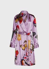 Paul Stuart Silk Butterfly Motif Robe, thumbnail 1