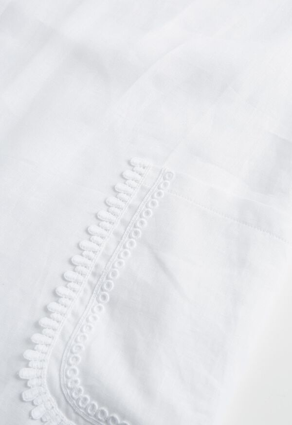 Paul Stuart Linen Dress With Macramé Lace, image 3