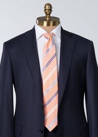 Paul Stuart Woven Silk & Linen Stripe Tie, thumbnail 2