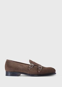 Paul Stuart Bonte Suede Double Buckle Slip On, thumbnail 1