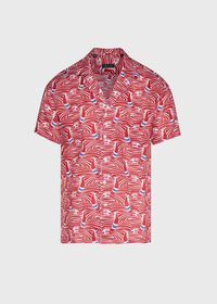 Paul Stuart Sailboat Wave Print Shirt, thumbnail 1