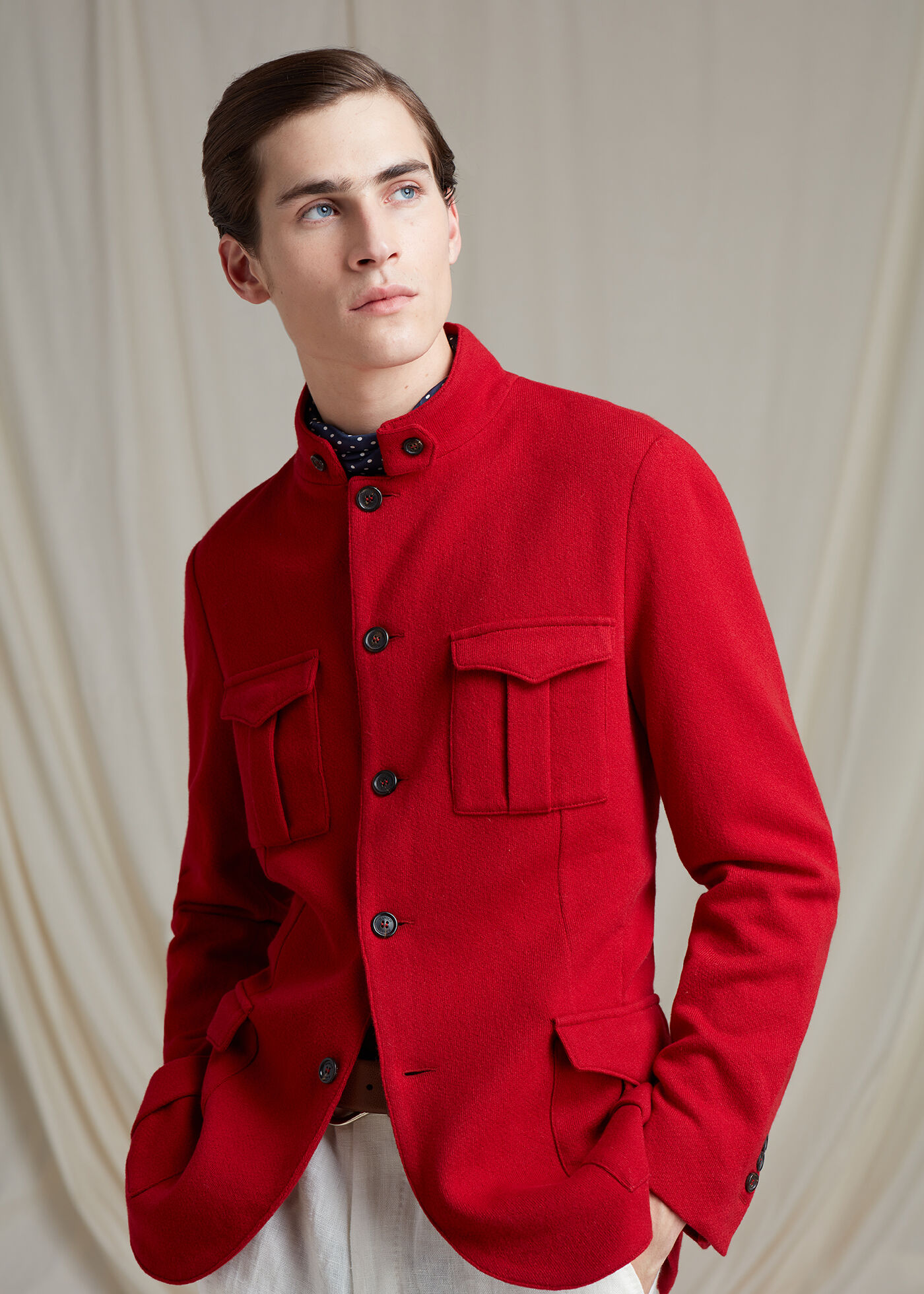 Red military shirt Clearance