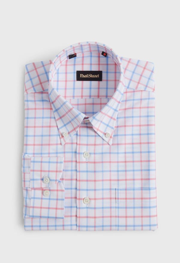 Paul Stuart Cotton Two Color Tattersall Sport Shirt, image 1