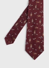 Paul Stuart Printed Silk Riding Scene Tie, thumbnail 1