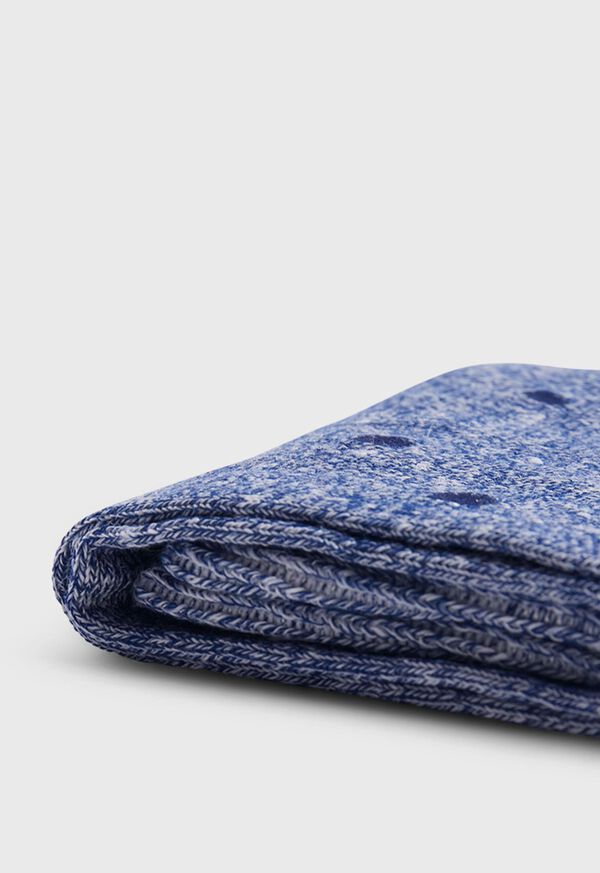 Paul Stuart Linen Mélange Dotted Sock, image 2