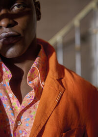 Paul Stuart Printed Linen Sport Shirt, thumbnail 2