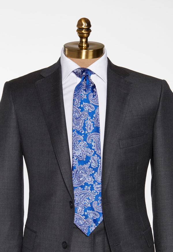 Paul Stuart Satin Paisley Tie, image 2