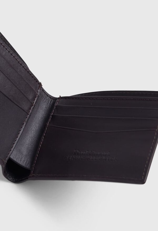 Paul Stuart Glazed Alligator Slim Billfold Wallet, image 4