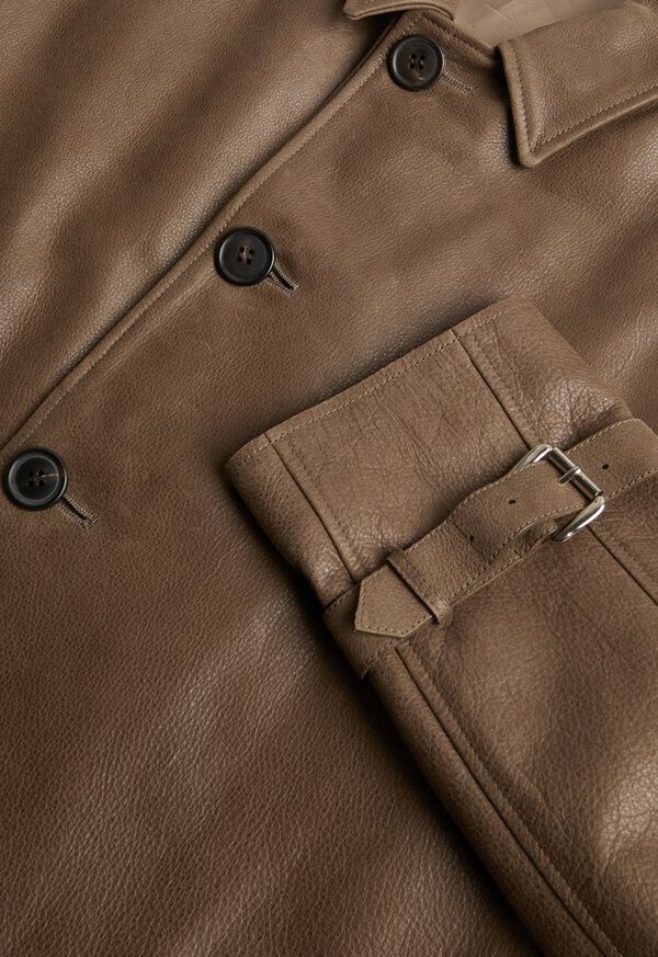 Paul Stuart Distressed Leather Coat, image 2