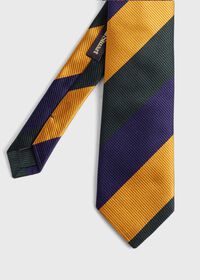 Paul Stuart Woven Silk Multi-Color Block Stripe Tie, thumbnail 1