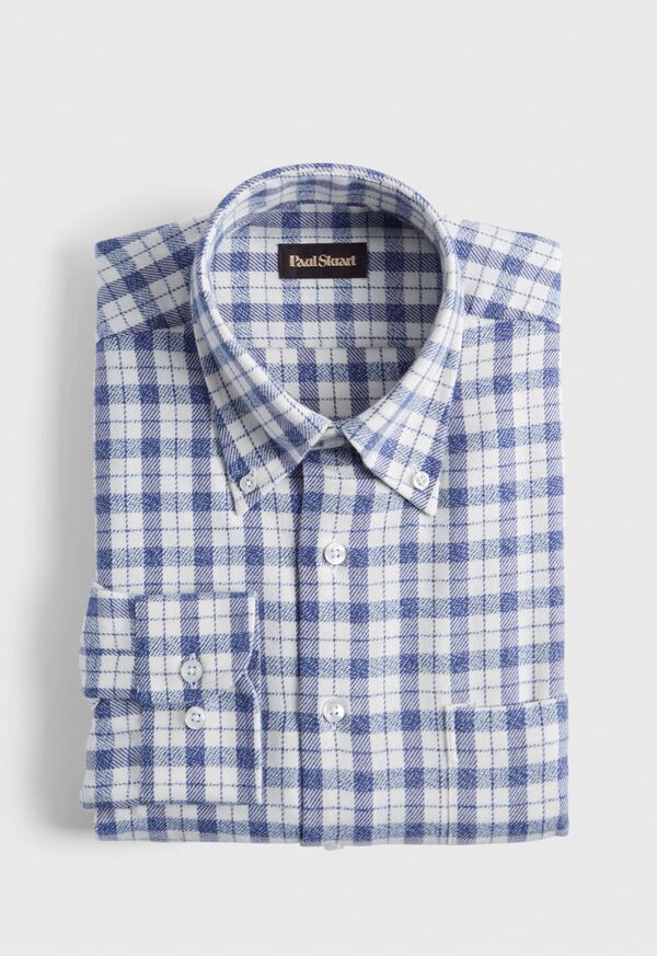 Paul Stuart Plaid Flannel Sport Shirt, image 1