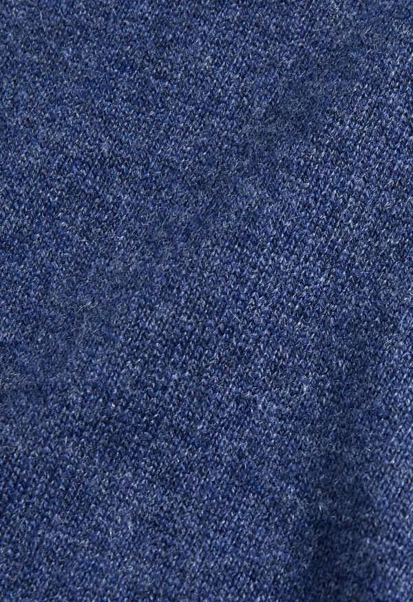 Paul Stuart Cashmere Quarter Zip With Suede Trim, image 3
