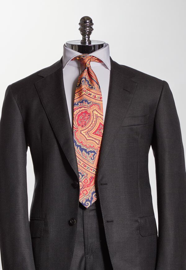 Paul Stuart Silk Paisley Tie, image 2